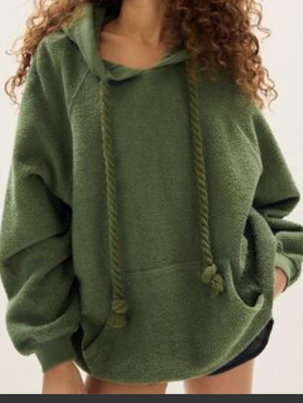 Free People Looped In Hooded Sweatshirt *NWT *Medium  * Oversized